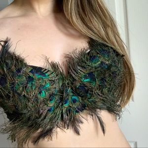 Peacock feather bra. Size 38